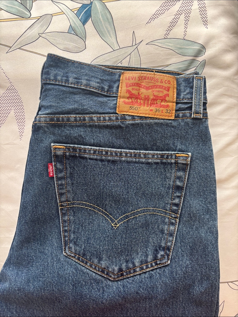 Levi's Blue Denim 550 Relaxed Jeans